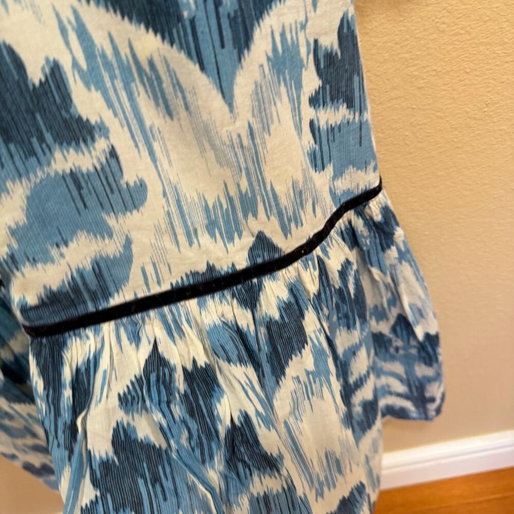 Tuckernuck Olivia James The Label Blue Cotton Long Sleeve Maxi Dress Small - Picture 7 of 14